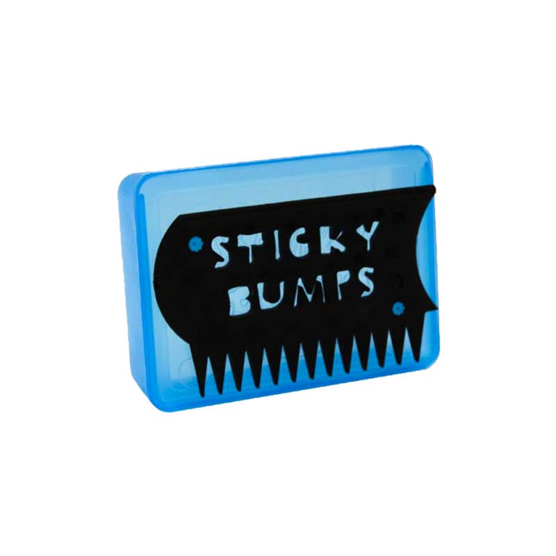 Sticky Bumps Wax Peigne à Wax + Boite à Wax - Blue Côté
