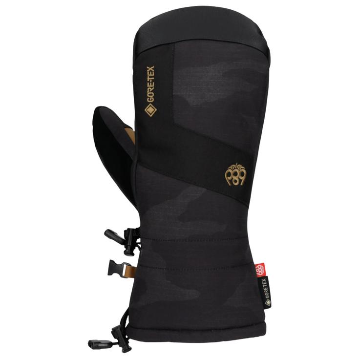 686 Moufles Gore-Tex Linear Mitt Black Camo Présentation 686 Moufles Gore-Tex Linear Mitt Black Camo Présentation