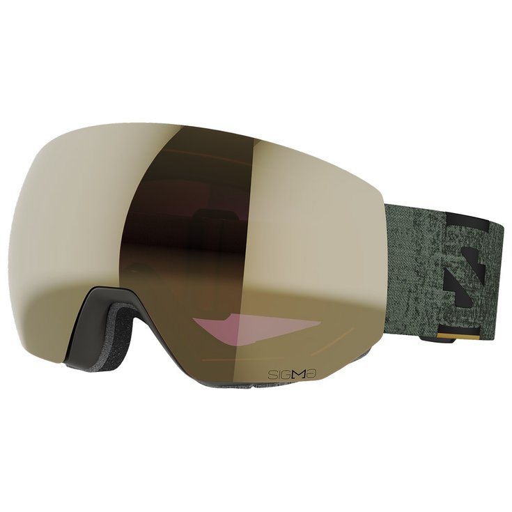 Salomon Masque de Ski Radium Pro Rosin Sigma Black Gold Présentation