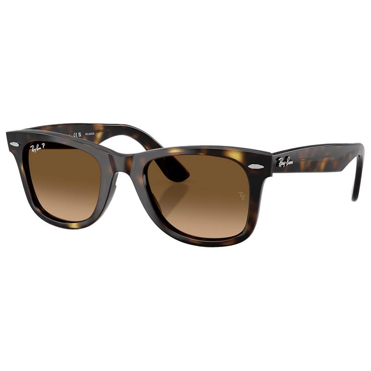 Ray Ban Lunettes de soleil RB4340 Wayfarer Ease Polished Havana Gradient Brown Polar Présentation