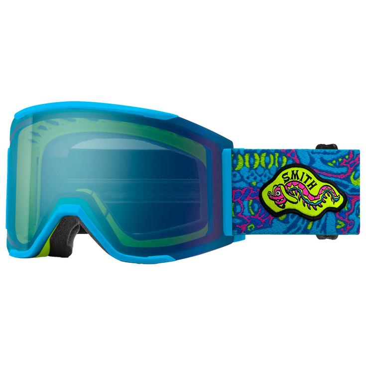 Smith Masque de Ski Squad Mag Killer Acid Artist Series Chromapop Everyday Blue Mirror + Chromapop Storm Yellow Flash Présentation