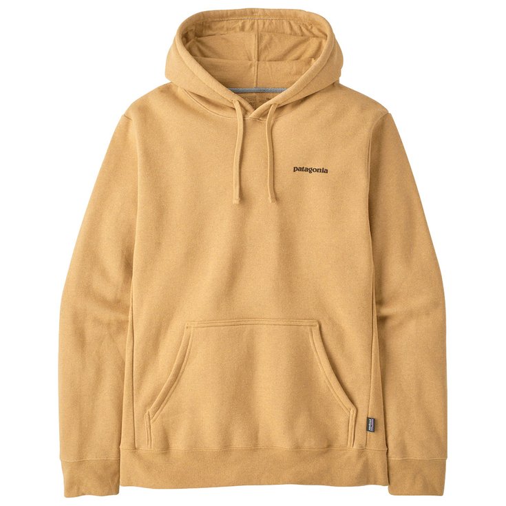 Patagonia Sweat Boardshort Logo Uprisal Hoody Beeswax Tan Présentation