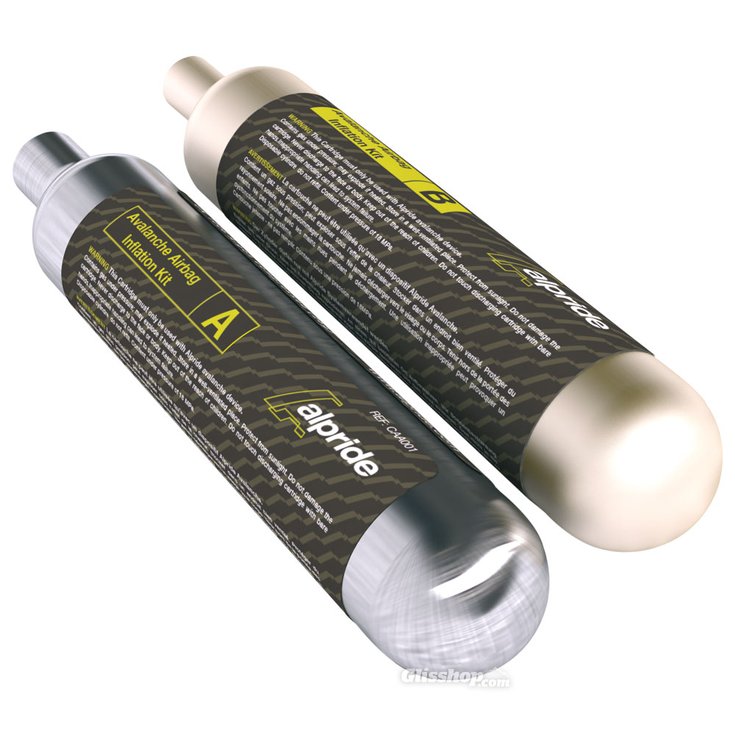 Scott Set de déclenchement Cartridge Set for Airbag (CO2 + Argon) Présentation