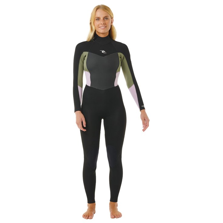 Rip Curl Combinaison Intégrale W's Omega 3/2 Back Zip Khaki Présentation