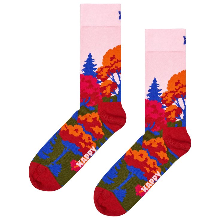 Happy Socks Chaussettes Crew Socks Autumn Light Pink Présentation