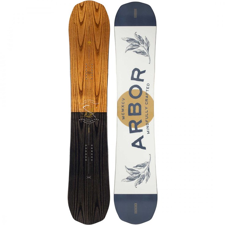 Arbor Planche Snowboard Element Rocker 2021 Dos
