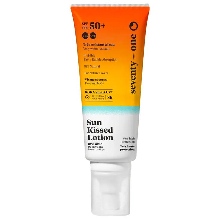 Seventyone Percent Crème solaire Sun Kissed Lotion Spf50+ 100 ml Présentation