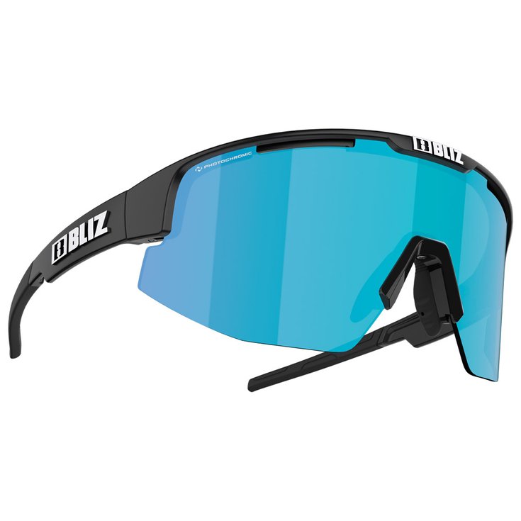 Bliz Lunettes de soleil Matrix Matte Black Nano Optics Photochromic Brown Blue Multi Présentation