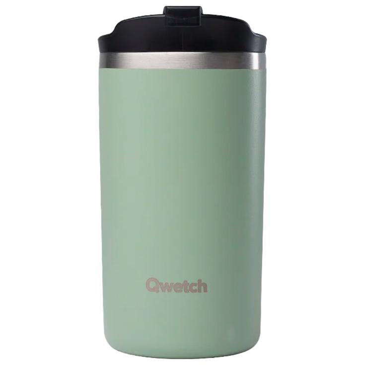 Qwetch Mug Travel Mug 350 ml Matt Vert Tilleul Présentation