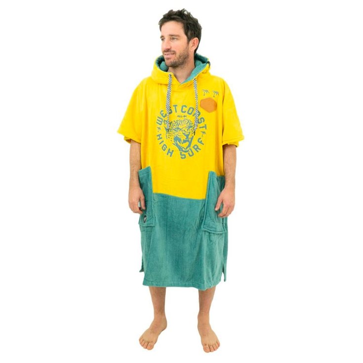 All-In Accessoire Simple Poncho All-In V Poncho Bumpy Line - High Surf Print / Smoke - Sans Présentation