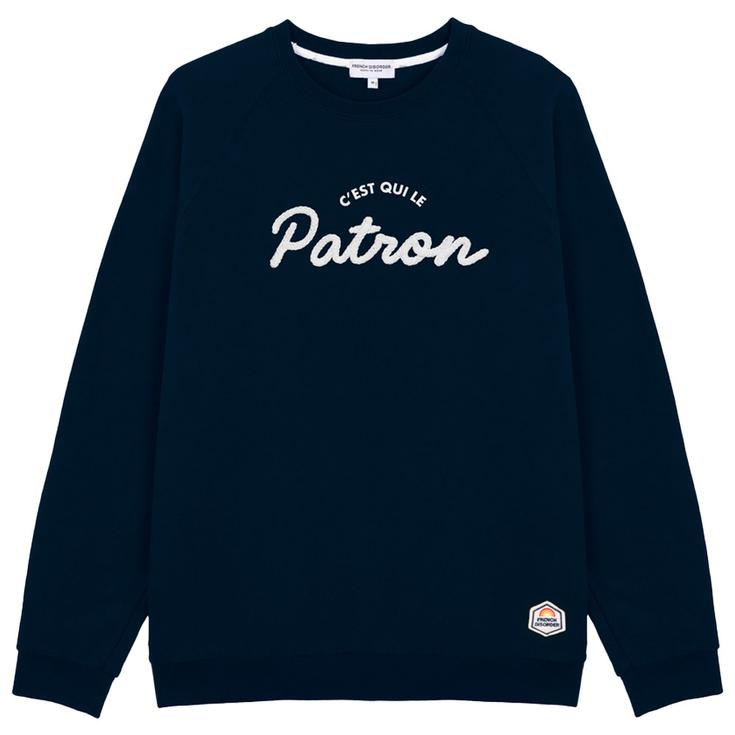 French Disorder Sweat Clyde Patron Tricotin Navy Présentation