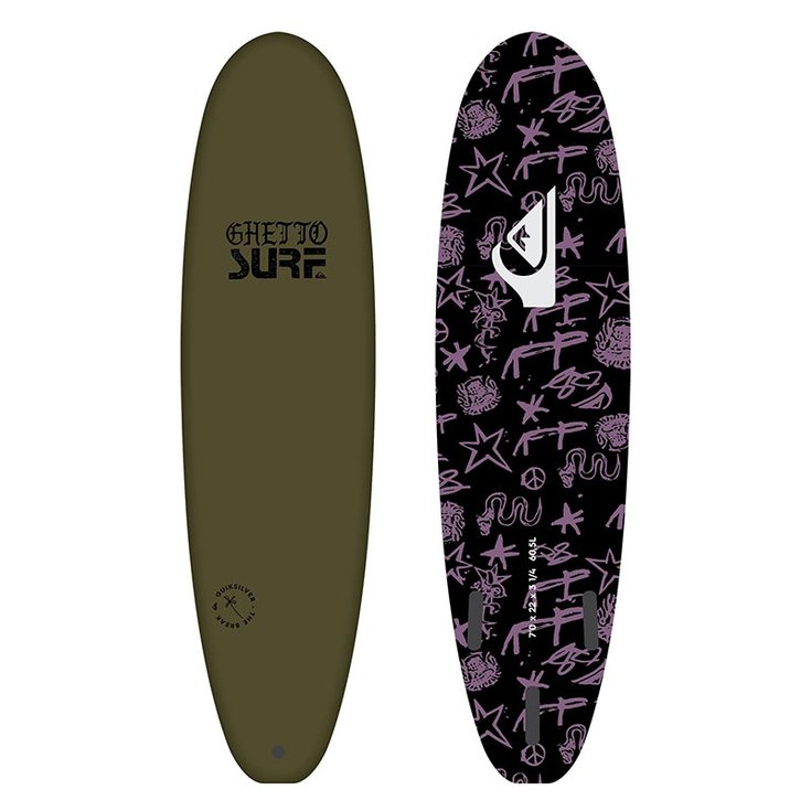 Quiksilver Board de Surf Soft Break W22 - Green Profil