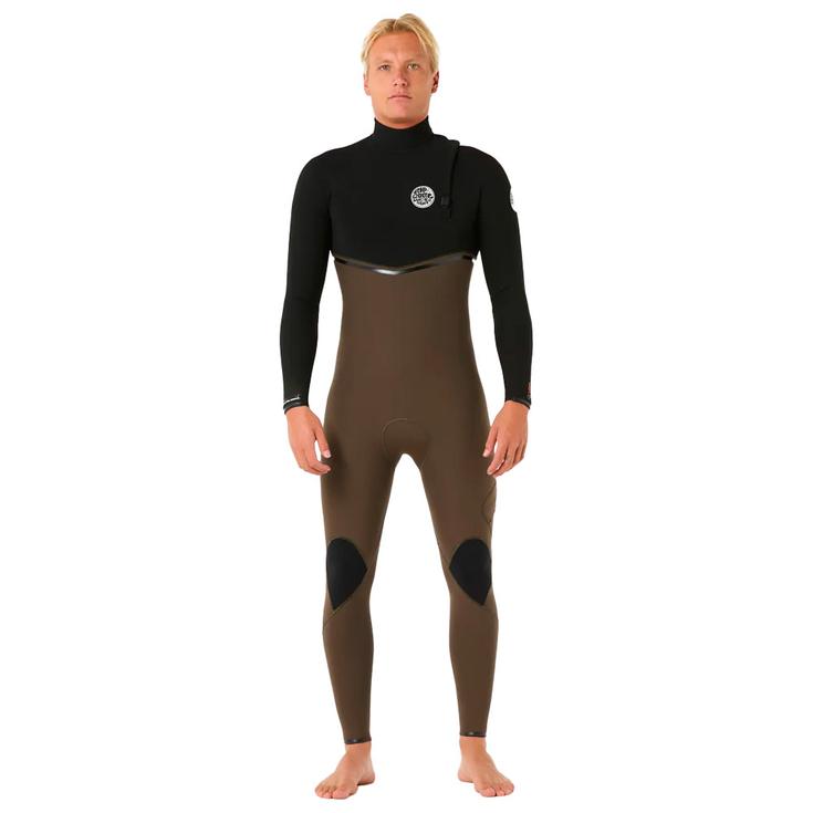Rip Curl Combinaison Intégrale E-Bomb 5/3mm Zip Free Stmr Deep Rock Côté