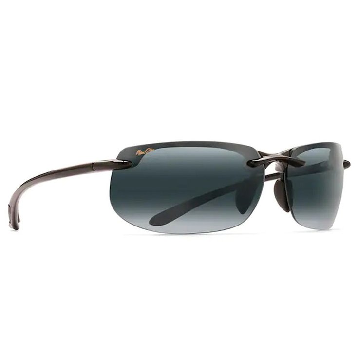 Maui Jim Lunettes de soleil Banyans Noir Brillant Gris Neutre Mauibrilliant Présentation