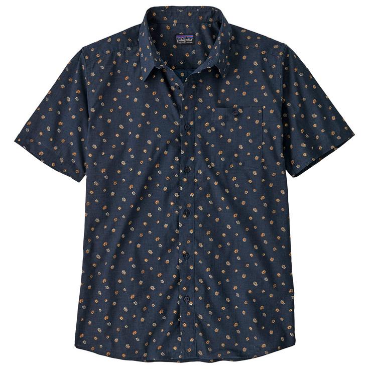 Patagonia Chemise Go To Shirt Blossoms New Navy Présentation