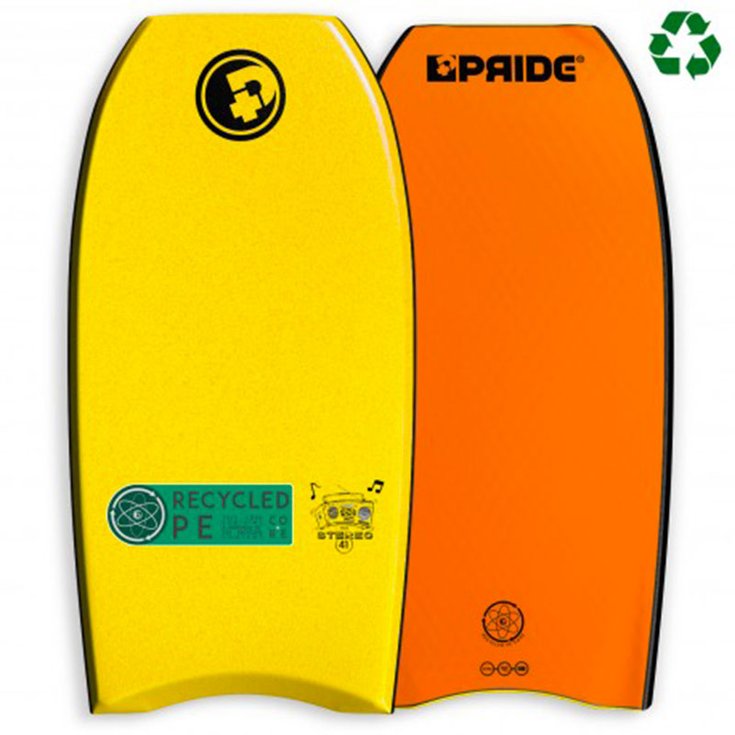 Pride Board de Bodyboard Stereo PE HRC - Orange / Yellow Profil