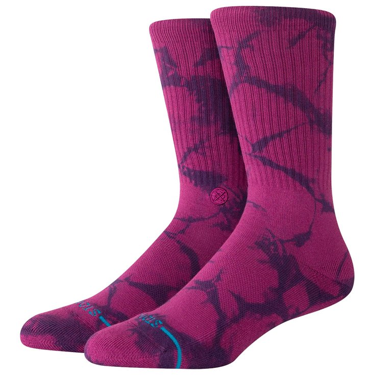 Stance Chaussettes Icon Socks Dye Crew Navy Présentation