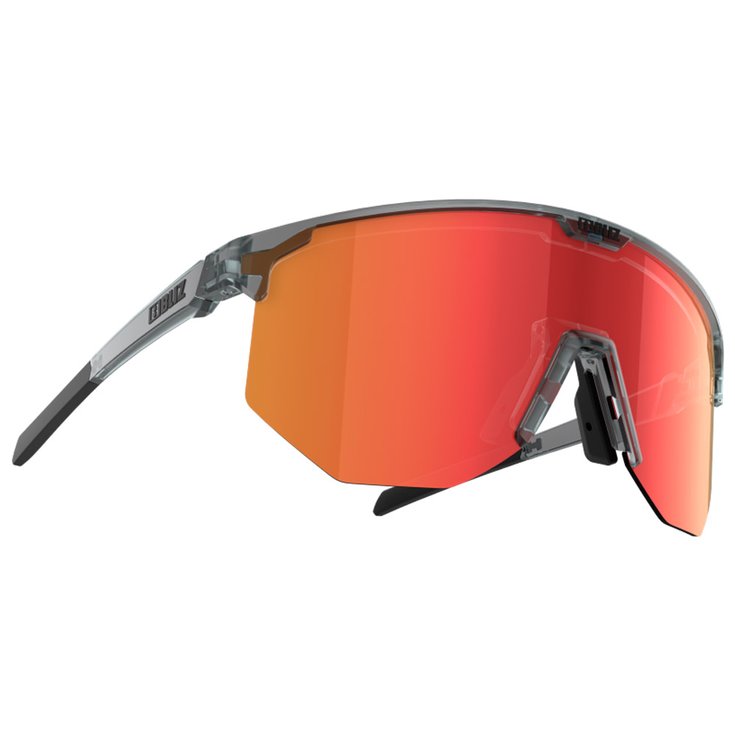 Bliz Lunettes de soleil Hero Transparent Dark Grey Brown Red Mirror Présentation