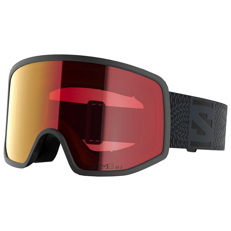 Salomon Masque de Ski Sentry Pro S Black Sigma Photo Poppy Red Présentation