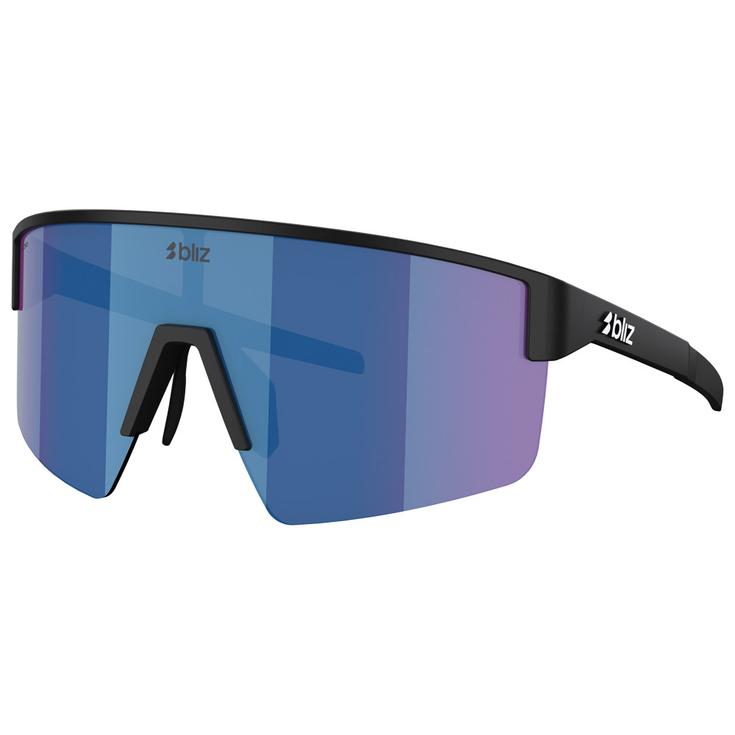 Bliz Lunettes de soleil P004 Matte Black Smoke Blue Multi Présentation