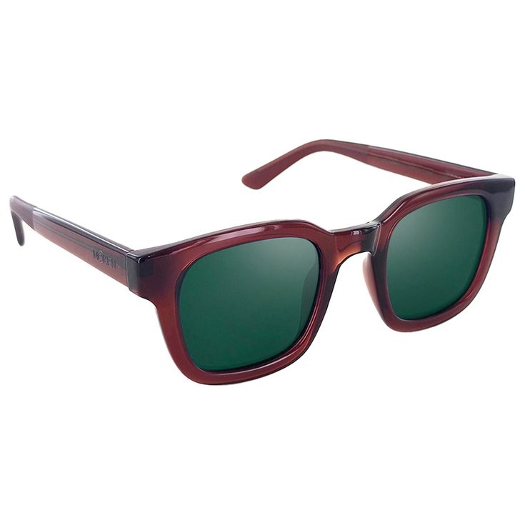 Moken Vision Lunettes de soleil Miles Crystal Brown Vert Cat.3 Polarized Présentation