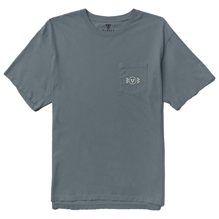 Vissla Tee-shirt Vissla Lounge Premium Pkt Tee Graphite Présentation