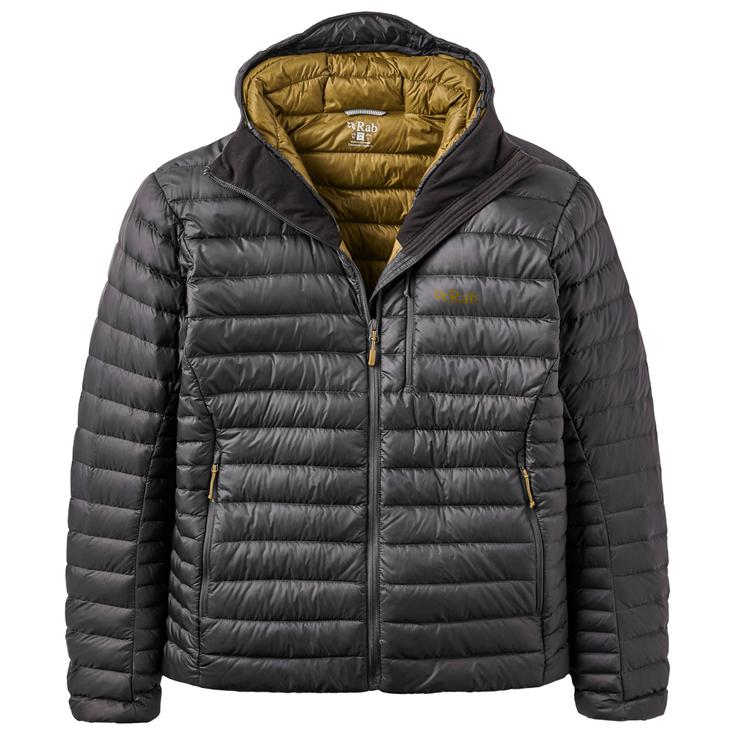 RAB Doudoune Microlight Alpine Hoody Anthracite Présentation