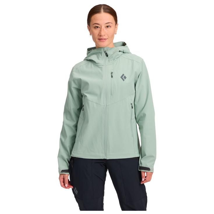 Black Diamond Blouson Ski W Dawn Patrol Softshell Agave Présentation