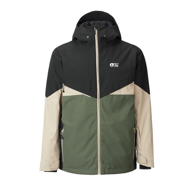 Picture Blouson Ski Styler Jacket - Black / Lychen Green Côté