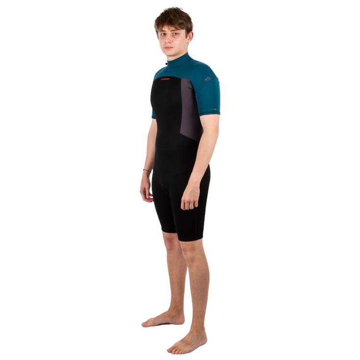Quiksilver Shorty 2/2 Prologue SS Back Zip Midnight Turquoise Présentation