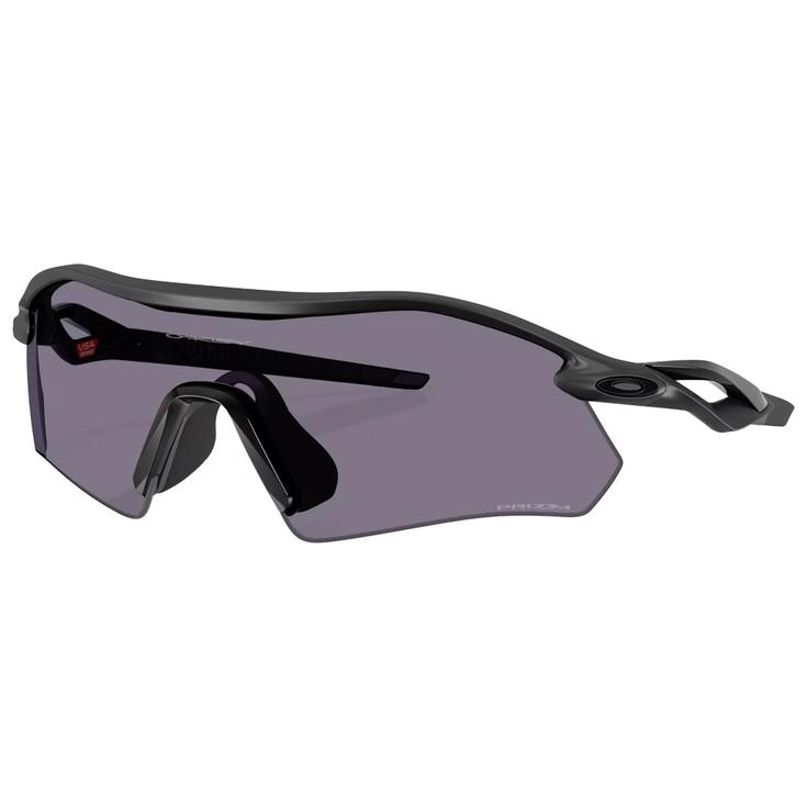 Oakley Lunettes de soleil Radar Plate Matte Black Prizm Grey Présentation