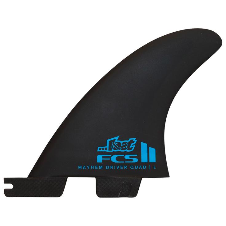 Fcs Ailerons Surf II Mayhem Pc Carbon Quad Rear Driver Fins Blue Présentation