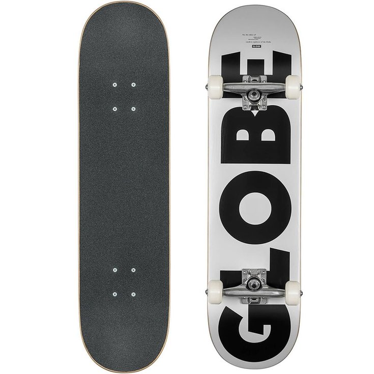 Globe Skate Skateboard Globe G0 - Fubar Black / White - 8.0" - Sans Profil