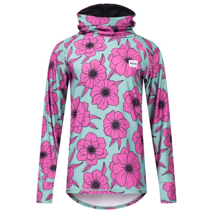 Eivy Sous-vêtement technique Icecold Gaiter Top Turquoise Flower Présentation