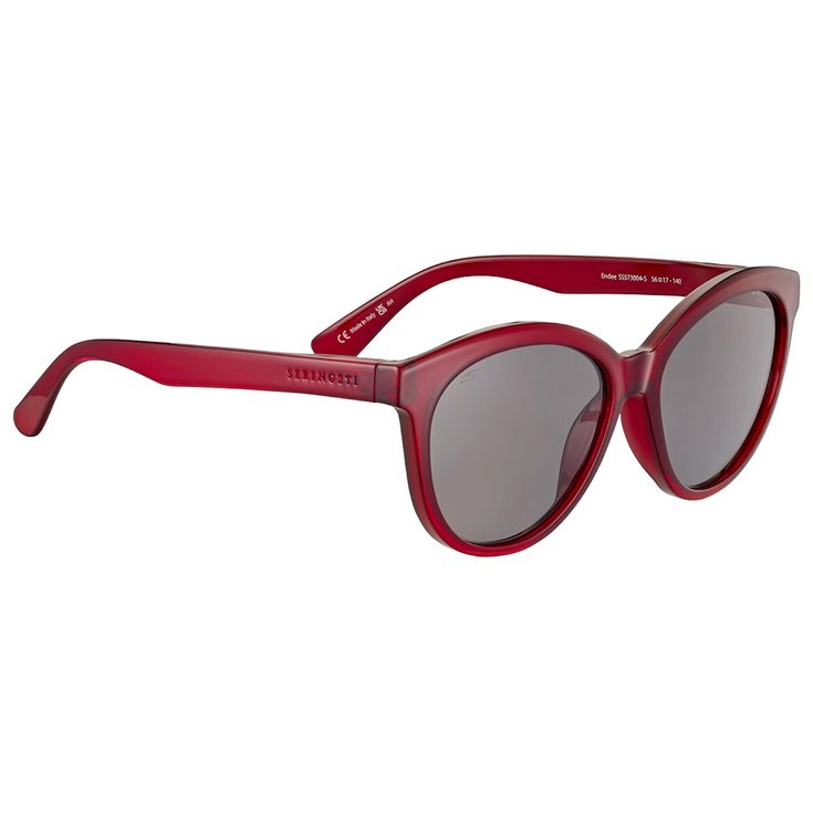 Serengeti Lunettes de soleil Endee Shiny Milky Red Saturn Polarized Smoke Présentation