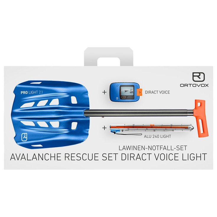 Ortovox Pack ARVA Rescue Set Diract Voice Light Blue Ocean Présentation