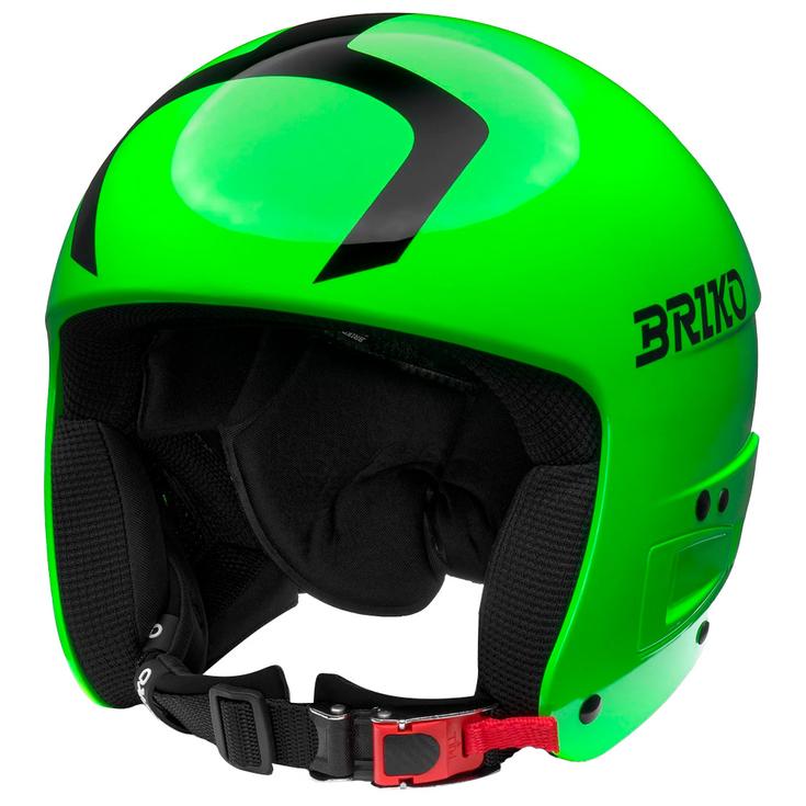Briko Casque Vulcano Fis 6.8 Junior Shiny Neon Green Black Présentation