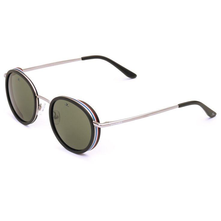 Vuarnet Lunettes de soleil Edge Simple Bridge Noir Flag Grey Polar Présentation