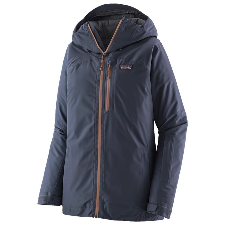 Patagonia Blouson Ski W's Insulated Powder Town Jacket Blue Dulse Mauve Présentation