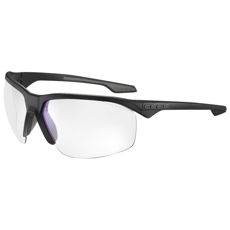 Cebe Lunettes de soleil Stamina Black Graphite Matte Zone Vario Grey Cat.0-3 Blue Présentation