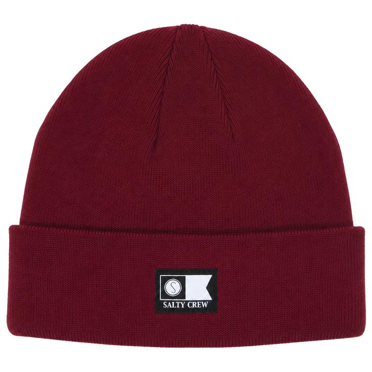 Salty Crew Bonnet Flagship Beanie Burgundy Présentation