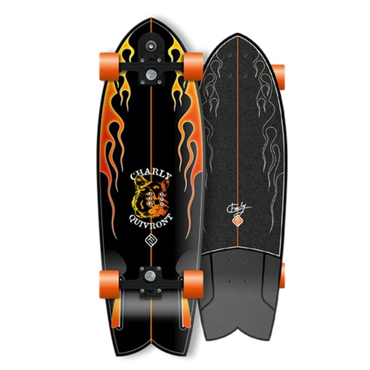 Flying Wheels Surfskate Charly Quivront - Hellcat Black Présentation