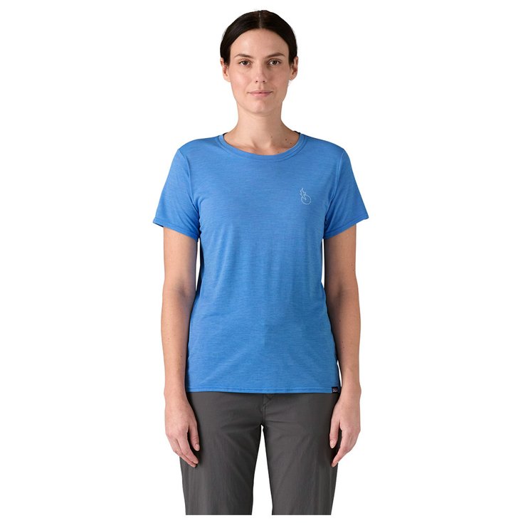 Patagonia Tee-shirt de rando Capilene Cool Daily Graphic Shirt Waters Swelldrifter Abundant Blue X Dye Présentation