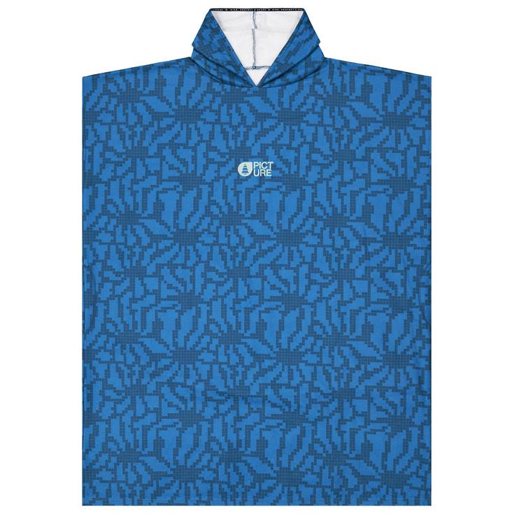Picture Poncho Surf Tasman Poncho Blue Flower Print Présentation