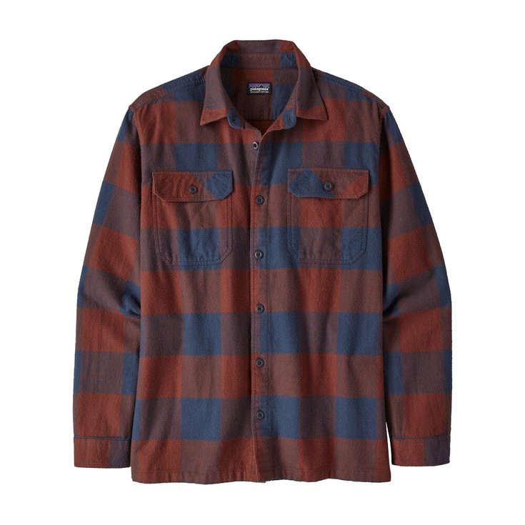 Patagonia Chemise Chemise Homme Patagonia Long-Sleeved Fjord Flannel Côté