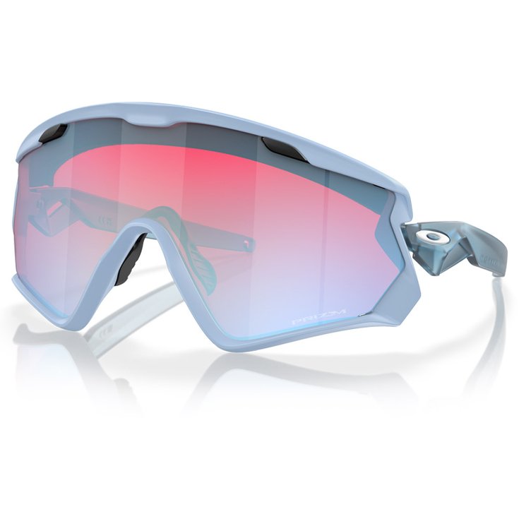 Oakley Lunettes de soleil Wind Jacket 2.0 Matte Trans Stonewash Prizm Snow Sapphire Présentation