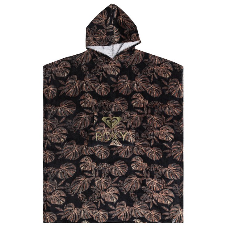Roxy Poncho Surf Stay Magical Printed Anthracite The Palms Présentation