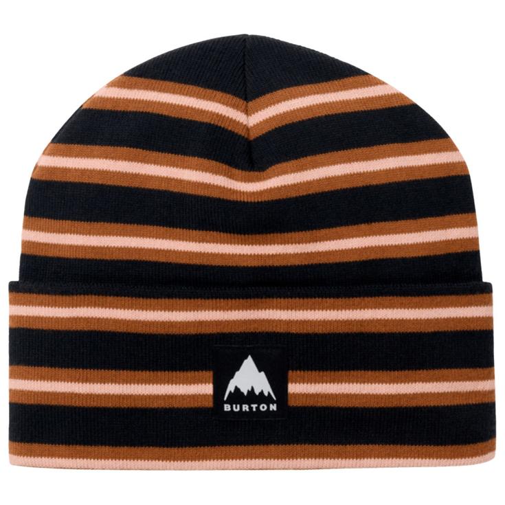 Burton Bonnet Recycled Kactusbunch Tall Beanie True Black Stripes Présentation