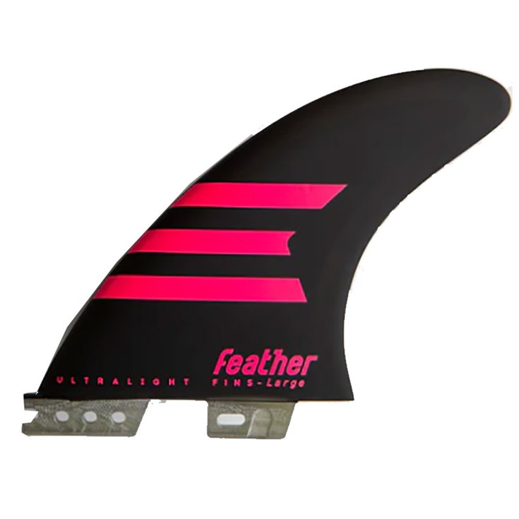 Feather Fins Ailerons Surf Ultralight 3 Dérives Black Présentation