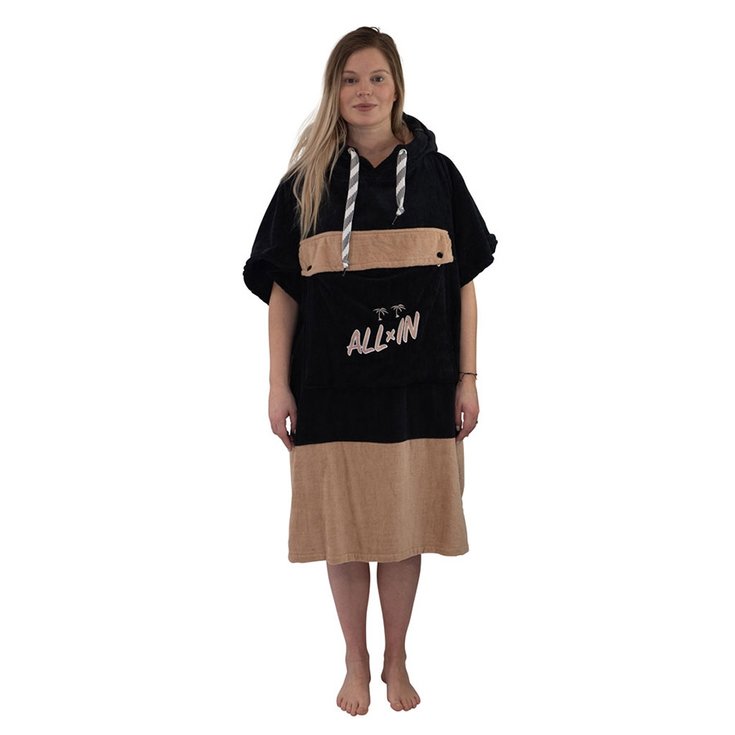 All-In Poncho Surf V Poncho Flash Black Dark Pink Profil